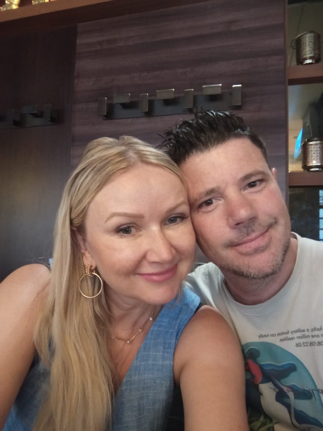 Joe and Magda at home