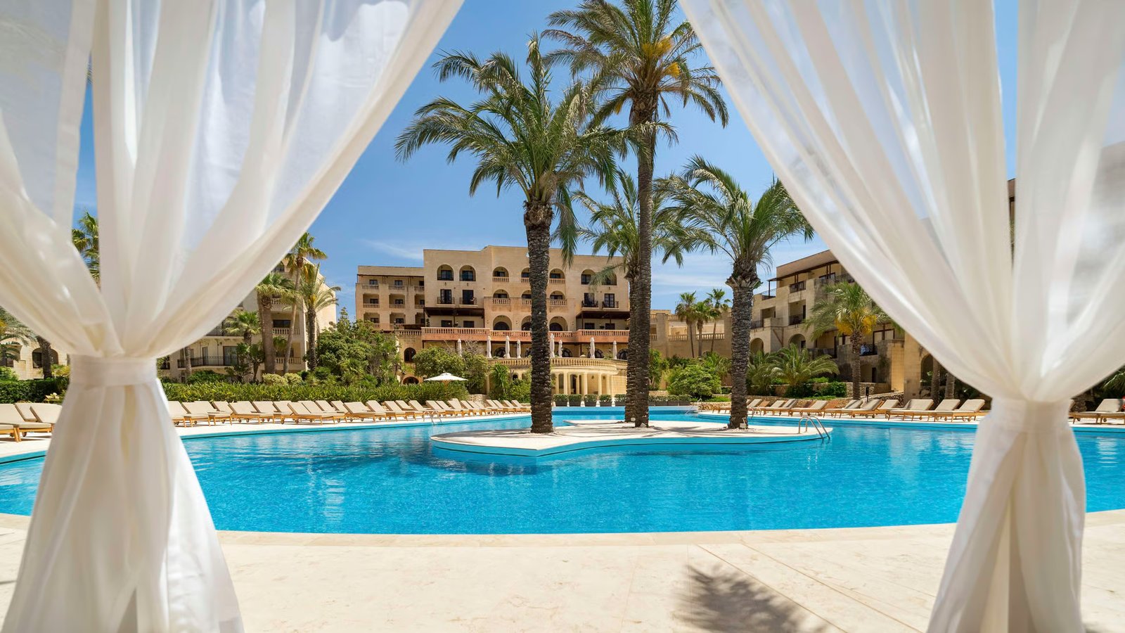 The pool and gardens